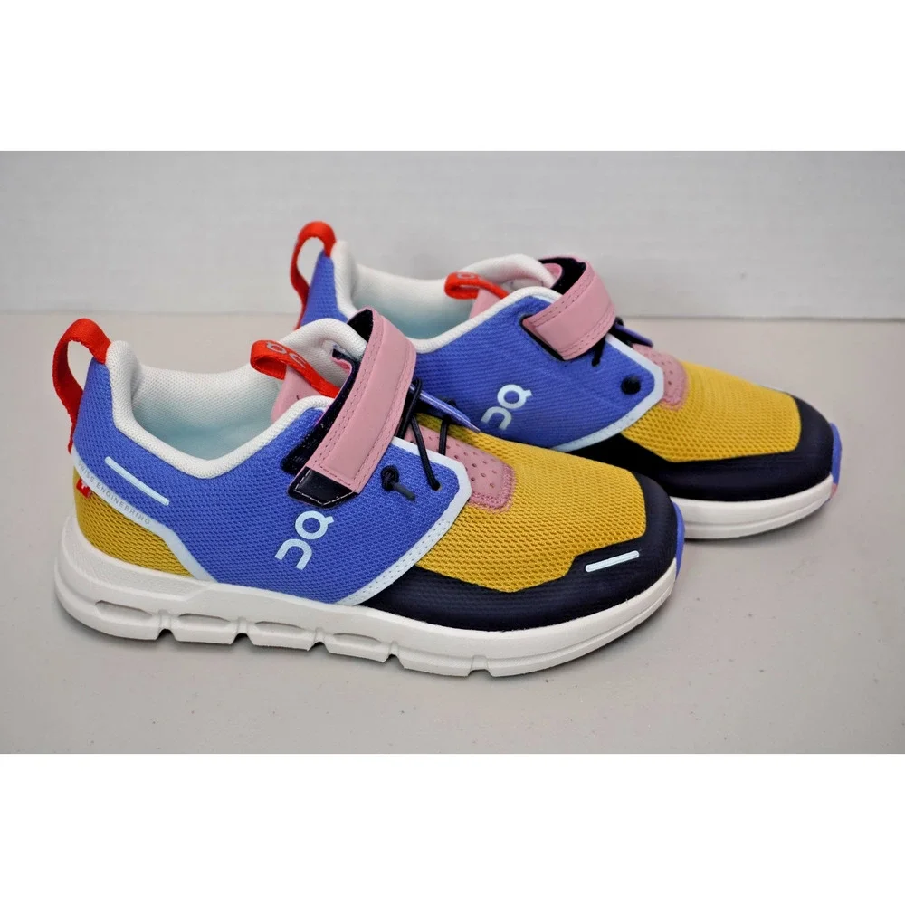 On Running Kids Cloud Play Sneakers Colorful Strap Closure Size 13 Kids / - Picture 5 of 11